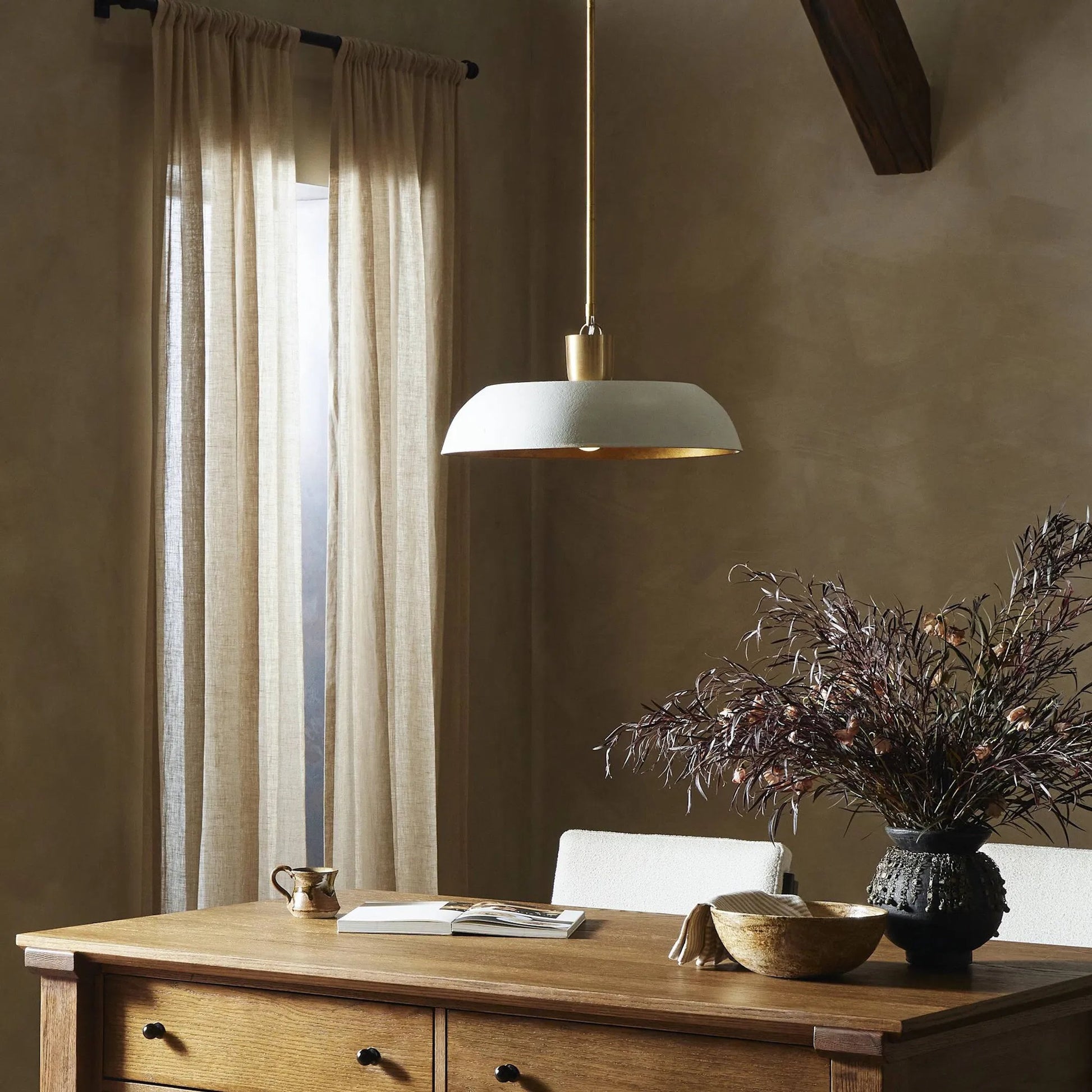 Walton Pendant by Four Hands. Made from aluminum, brass in a modern style.