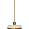 White Aluminum Enamel, Brushed Brass, Antique Gold Leaf