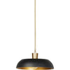 Black Aluminum Enamel, Brushed Brass, Antique Gold Leaf