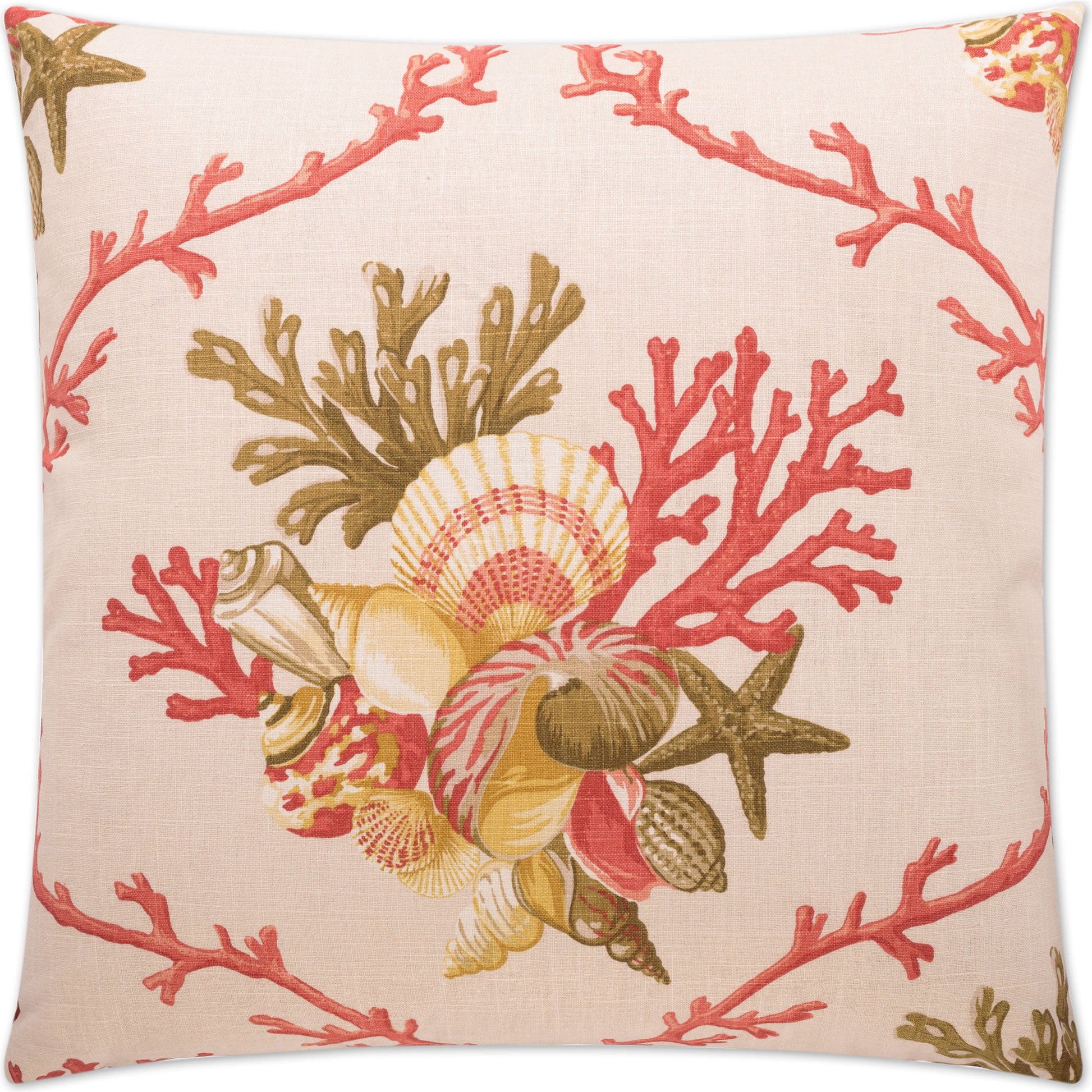 Shelldon by DV Kap Home. Made from 55% linen, 45% rayon in a coastal style.