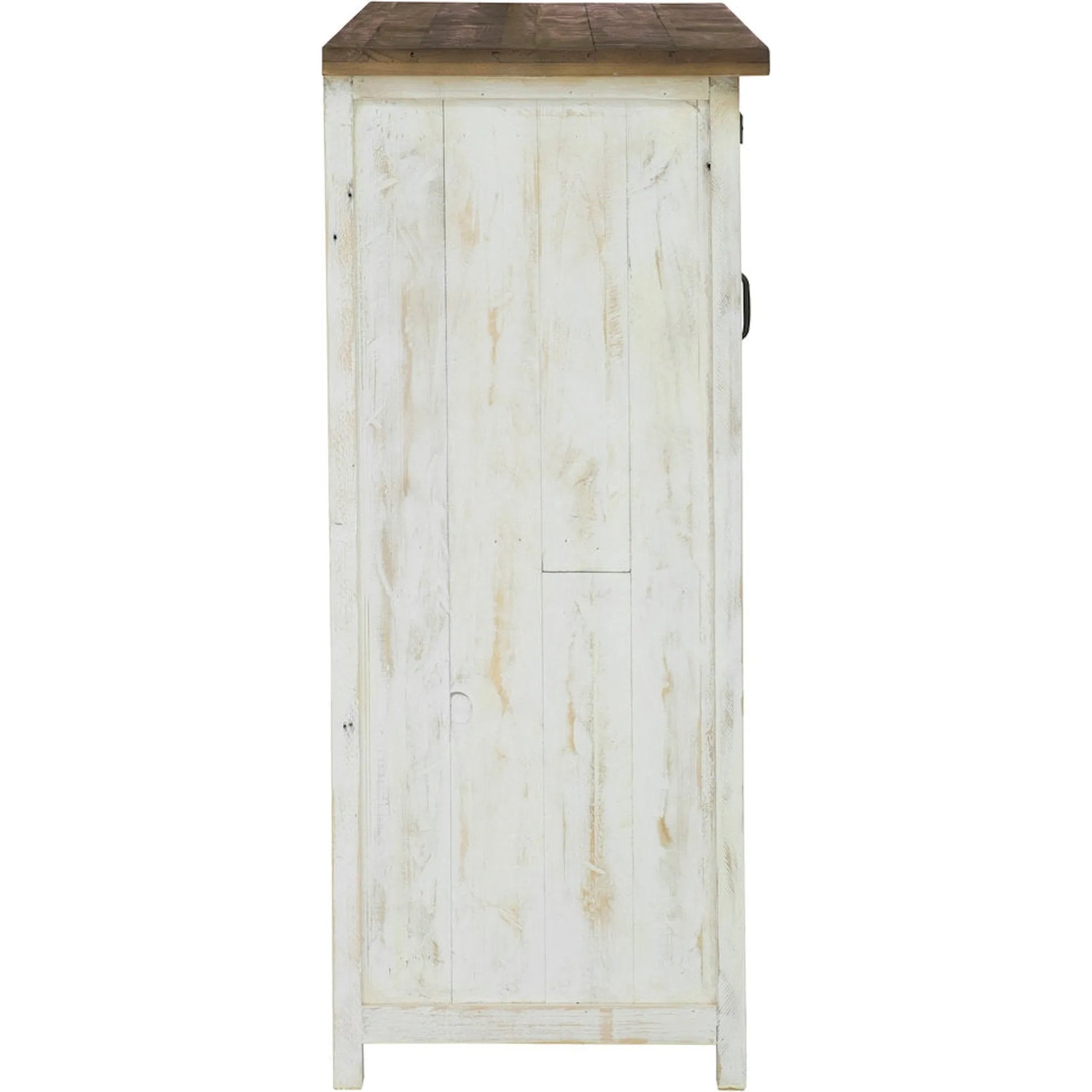 Provence Chest with 1 Door by LH Imports in white, brown. Made from reclaimed pine in a cottage & farmhouse style.