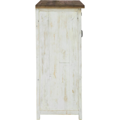 Provence Chest with 1 Door by LH Imports in white, brown. Made from reclaimed pine in a cottage & farmhouse style.