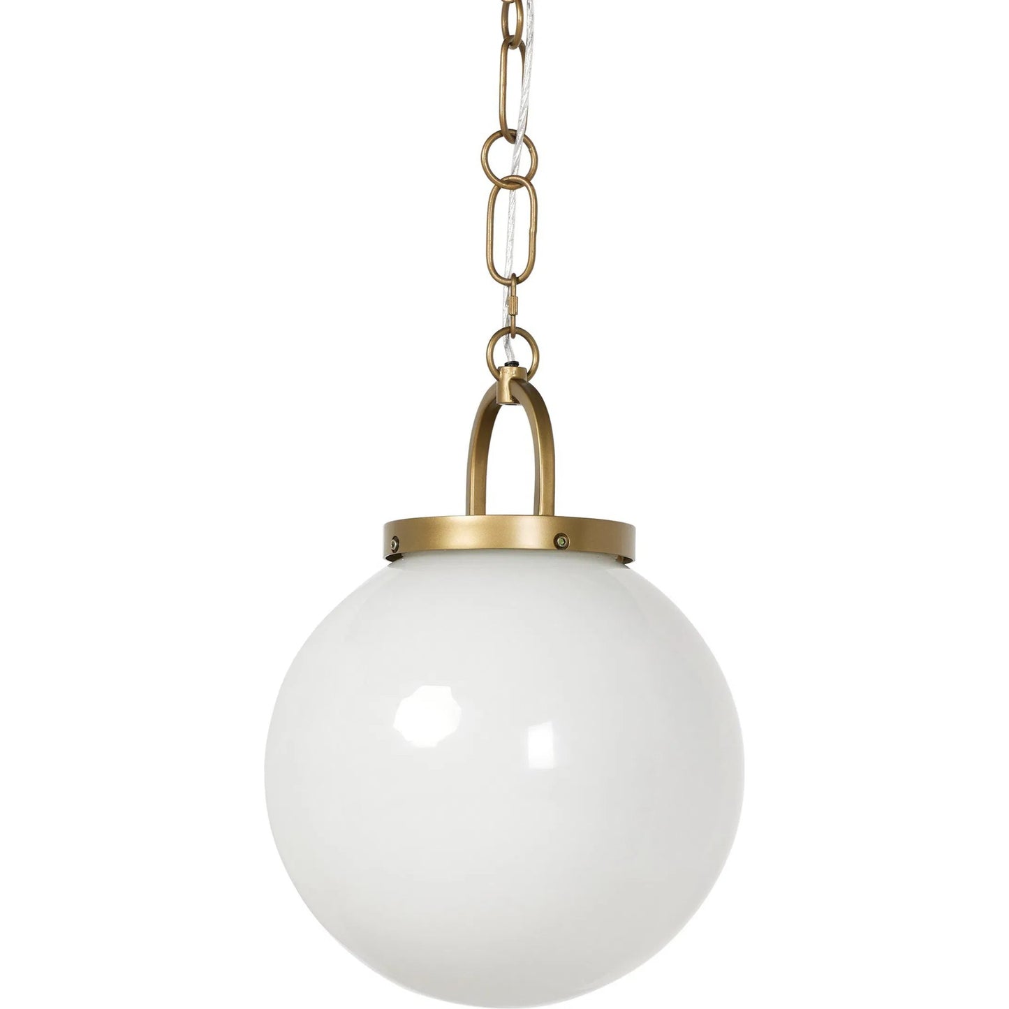 004 SI-2635302 | Closeup | Evelie Pendant by Four Hands in painted glass, light antique brass. Made from glass, iron in a unique style.