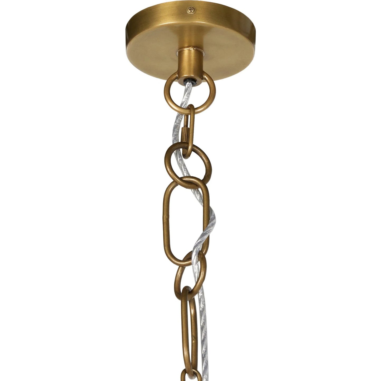 006 SI-2635302 | Closeup | Evelie Pendant by Four Hands in painted glass, light antique brass. Made from glass, iron in a unique style.