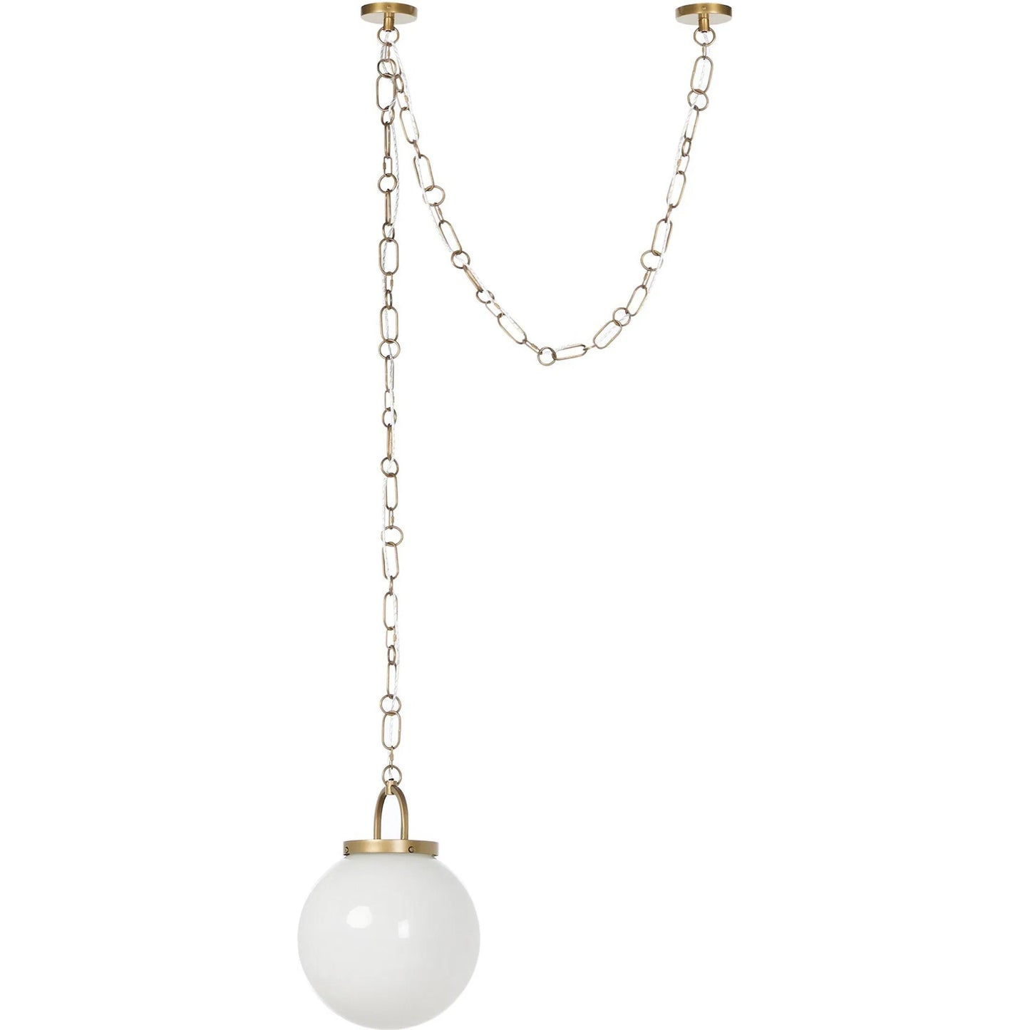 002 SI-2635302 | Additional Silo | Evelie Pendant by Four Hands in painted glass, light antique brass. Made from glass, iron in a unique style.