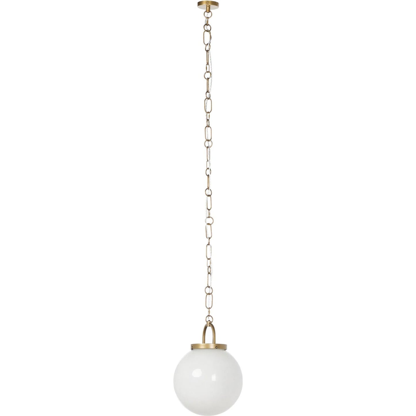003 SI-2635302 | Additional Silo | Evelie Pendant by Four Hands in painted glass, light antique brass. Made from glass, iron in a unique style.