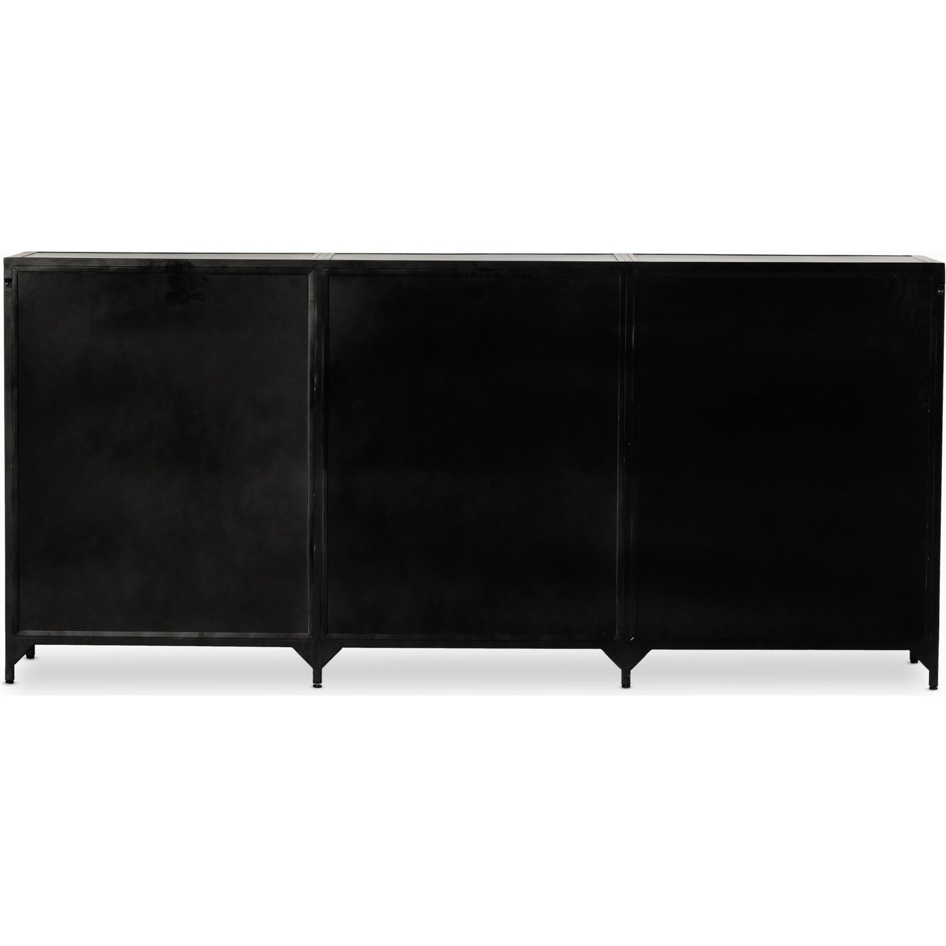 Belmont 12 Drawer Dresser by Four Hands in black. Made from iron in a modern style.