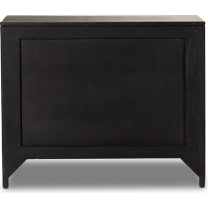 Sydney Large Nightstand by Four Hands. Made from solid mango, cane in a modern style.