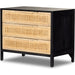 Sydney Large Nightstand by Four Hands. Made from solid mango, cane in a modern style.