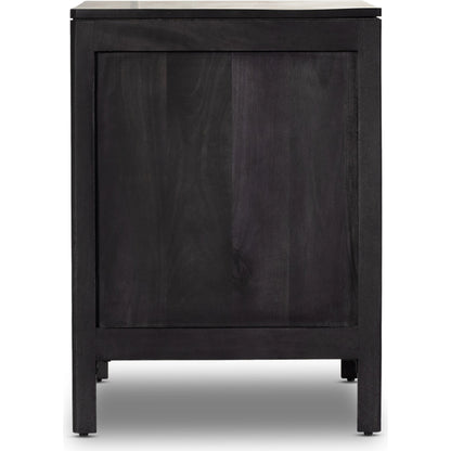 Sydney Large Nightstand by Four Hands. Made from solid mango, cane in a modern style.