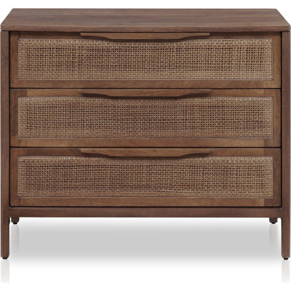 Sydney Large Nightstand by Four Hands. Made from solid mango, cane in a modern style.