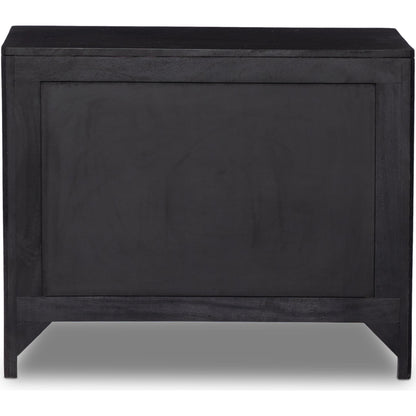 Sydney Large Nightstand by Four Hands. Made from solid mango, cane in a modern style.