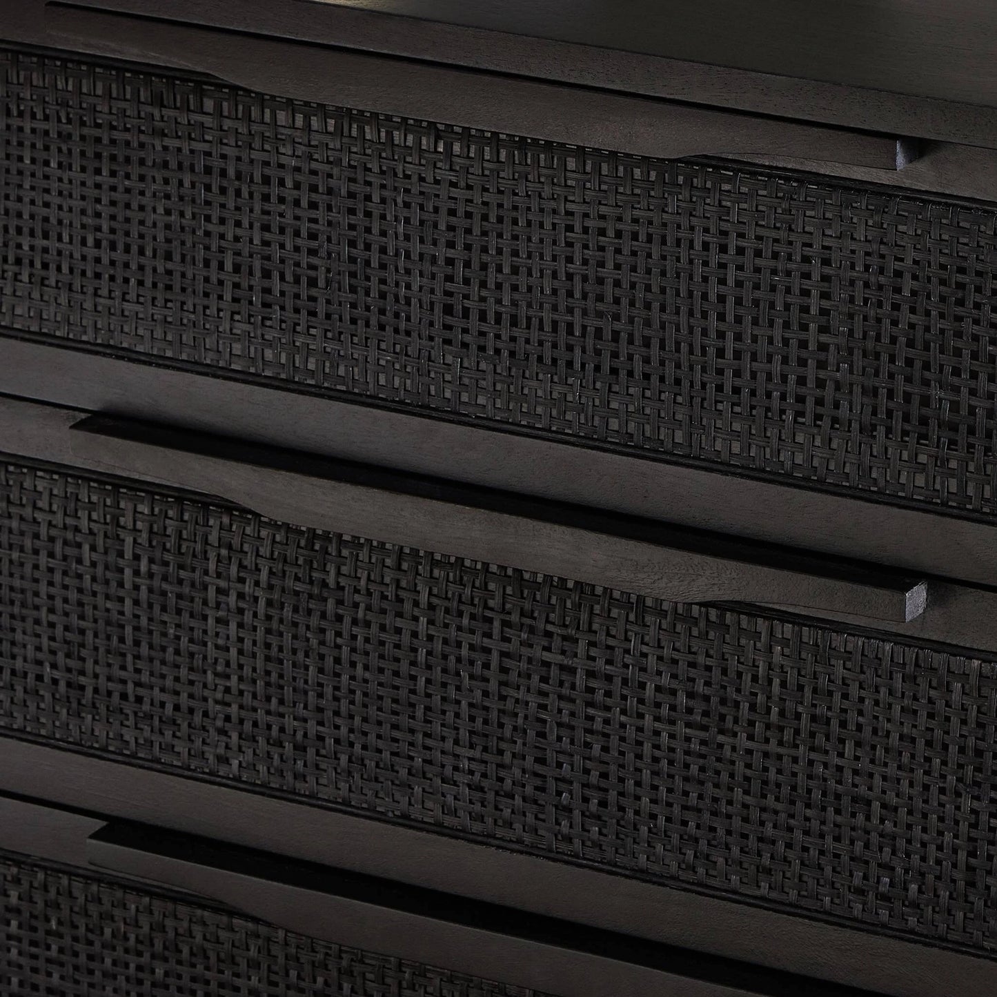 042 SI-2093958 | Closeup | Sydney Large Nightstand by Four Hands. Made from solid mango, cane in a modern style.