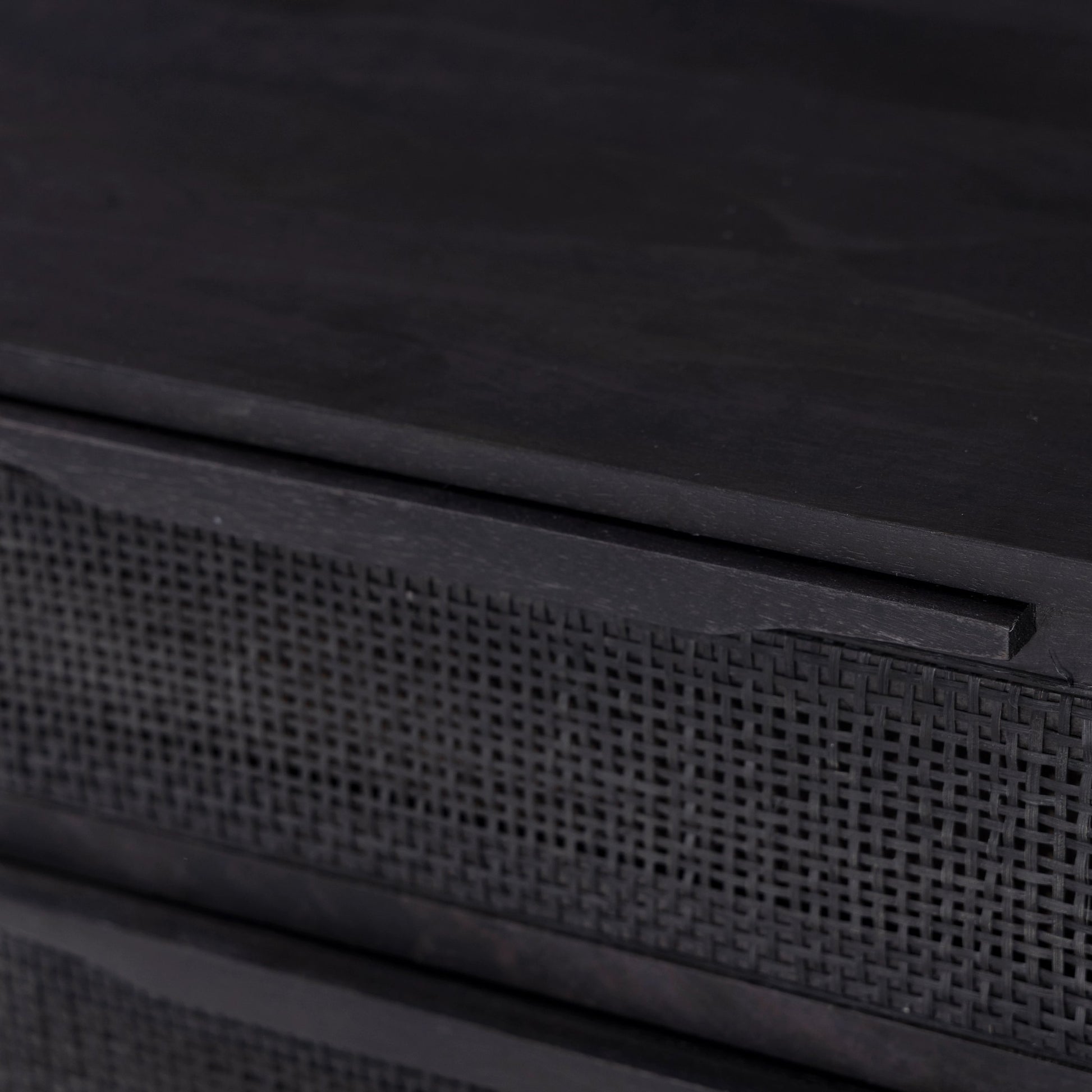 Sydney Large Nightstand by Four Hands. Made from solid mango, cane in a modern style.