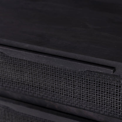 Sydney Large Nightstand by Four Hands. Made from solid mango, cane in a modern style.