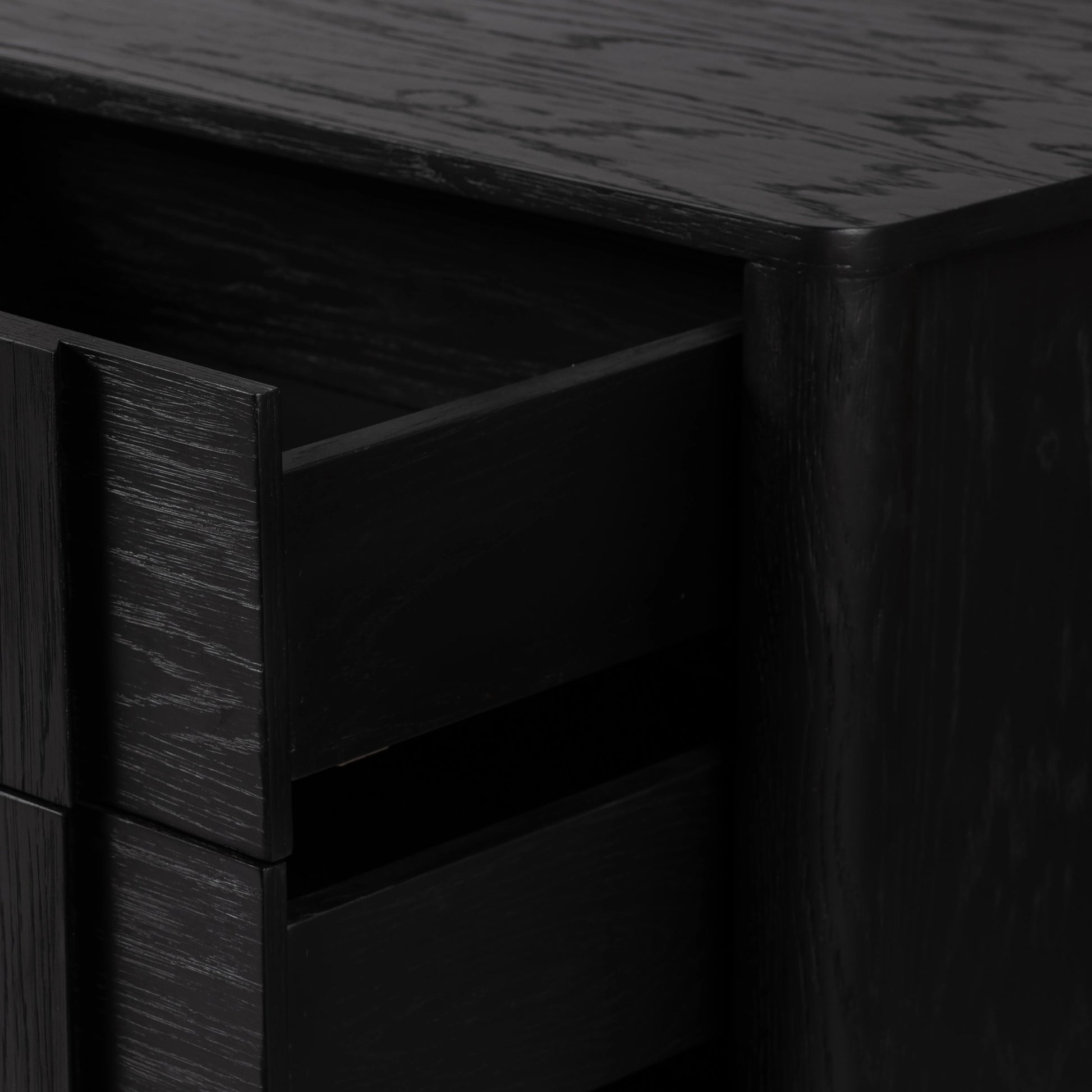 Pollard Media Console by Four Hands. Made from oak veneer, solid oak in a modern style.