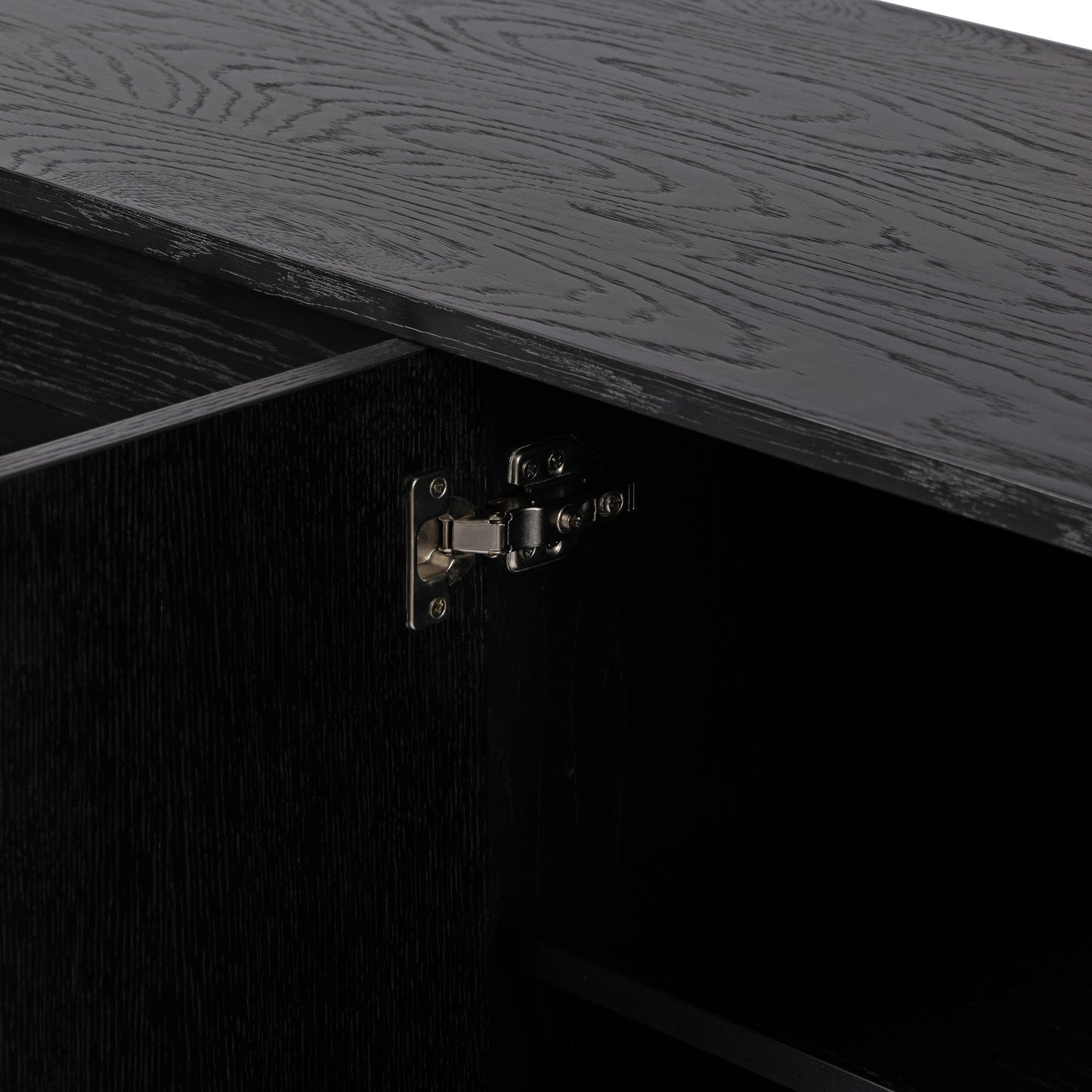 007 SI-1977701 | Closeup | Pollard Media Console by Four Hands. Made from oak veneer, solid oak in a modern style.