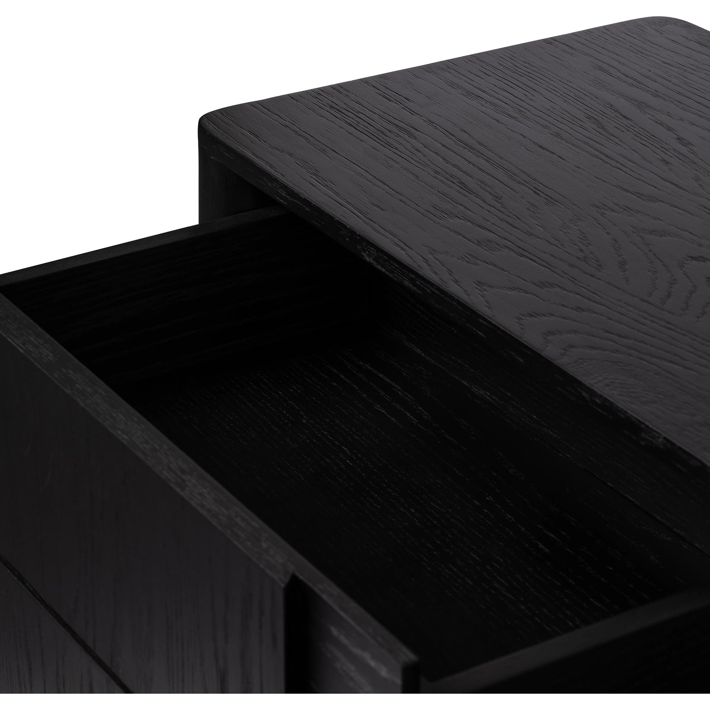 009 SI-1977701 | Closeup | Pollard Media Console by Four Hands. Made from oak veneer, solid oak in a modern style.