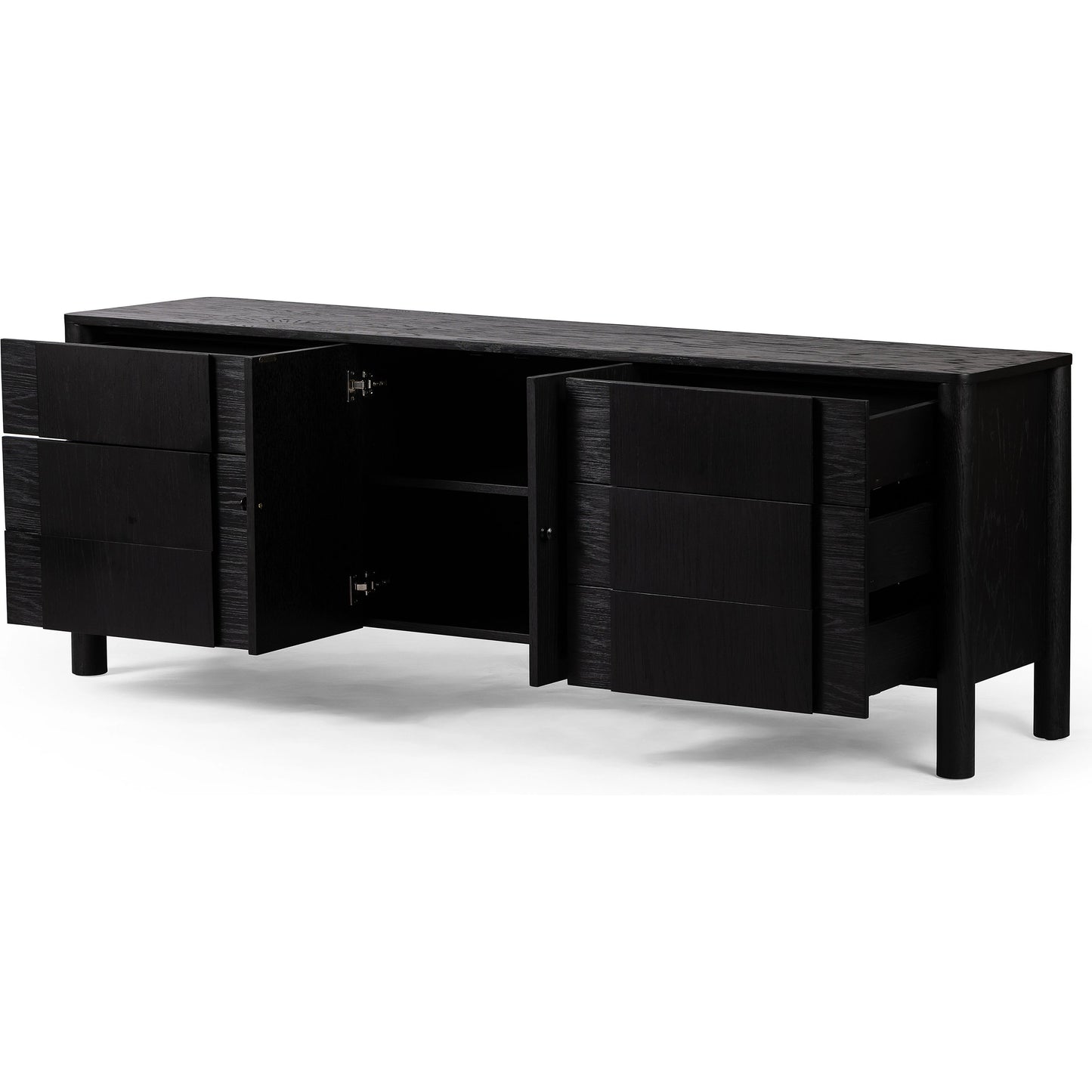 006 SI-1977701 | Additional Silo | Pollard Media Console by Four Hands. Made from oak veneer, solid oak in a modern style.