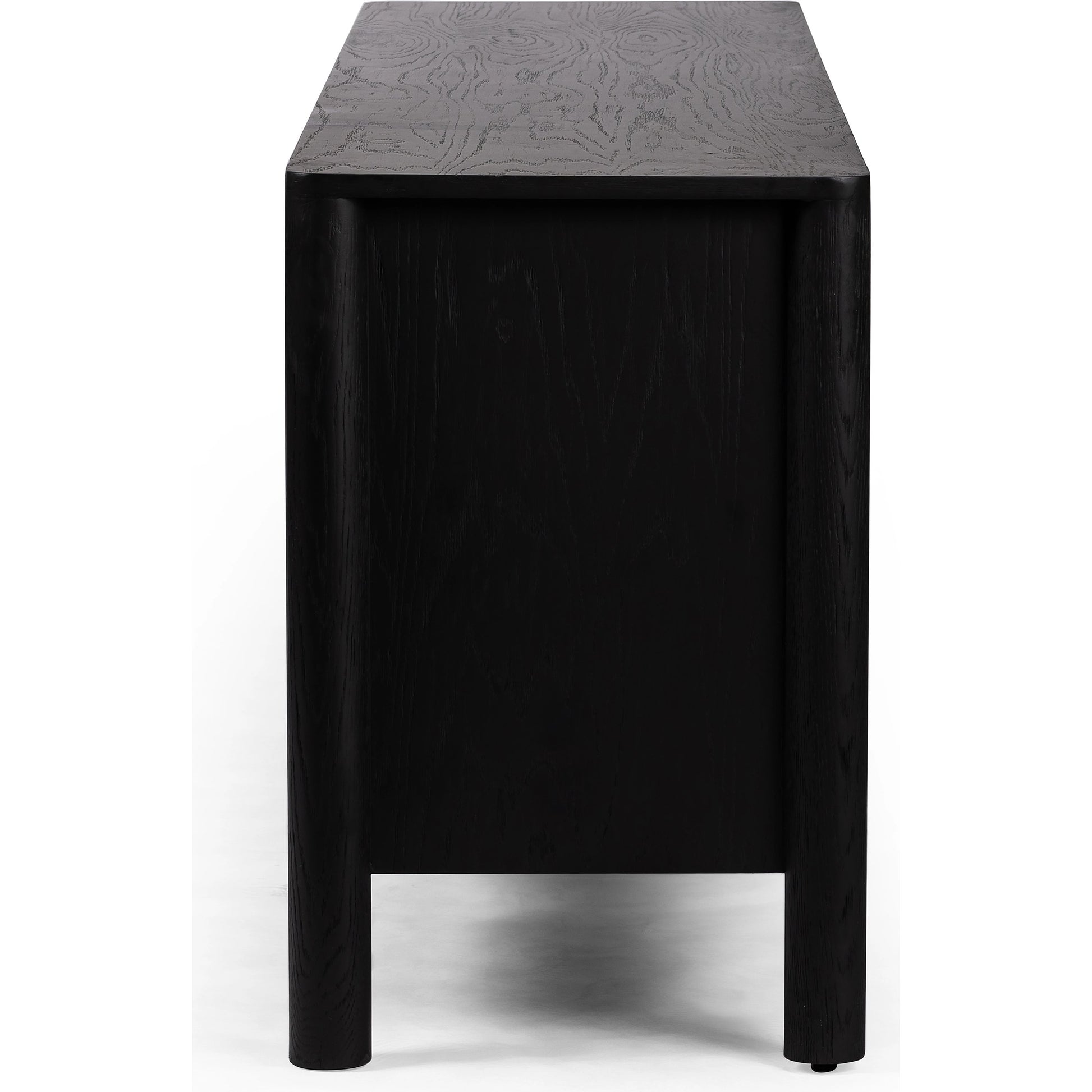 Pollard Media Console by Four Hands. Made from oak veneer, solid oak in a modern style.