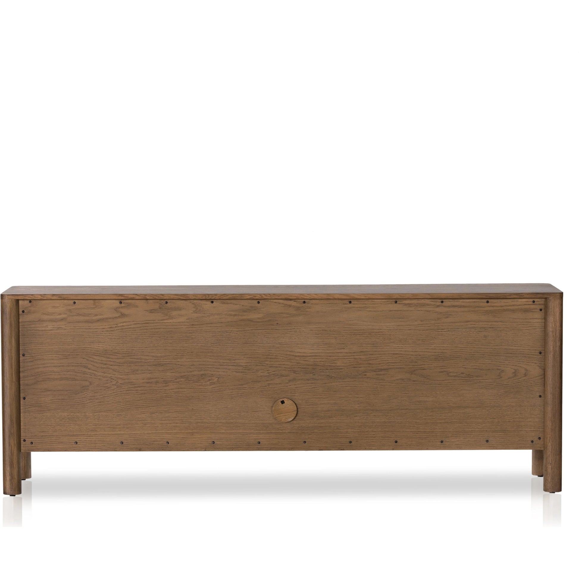 Pollard Media Console by Four Hands. Made from oak veneer, solid oak in a modern style.