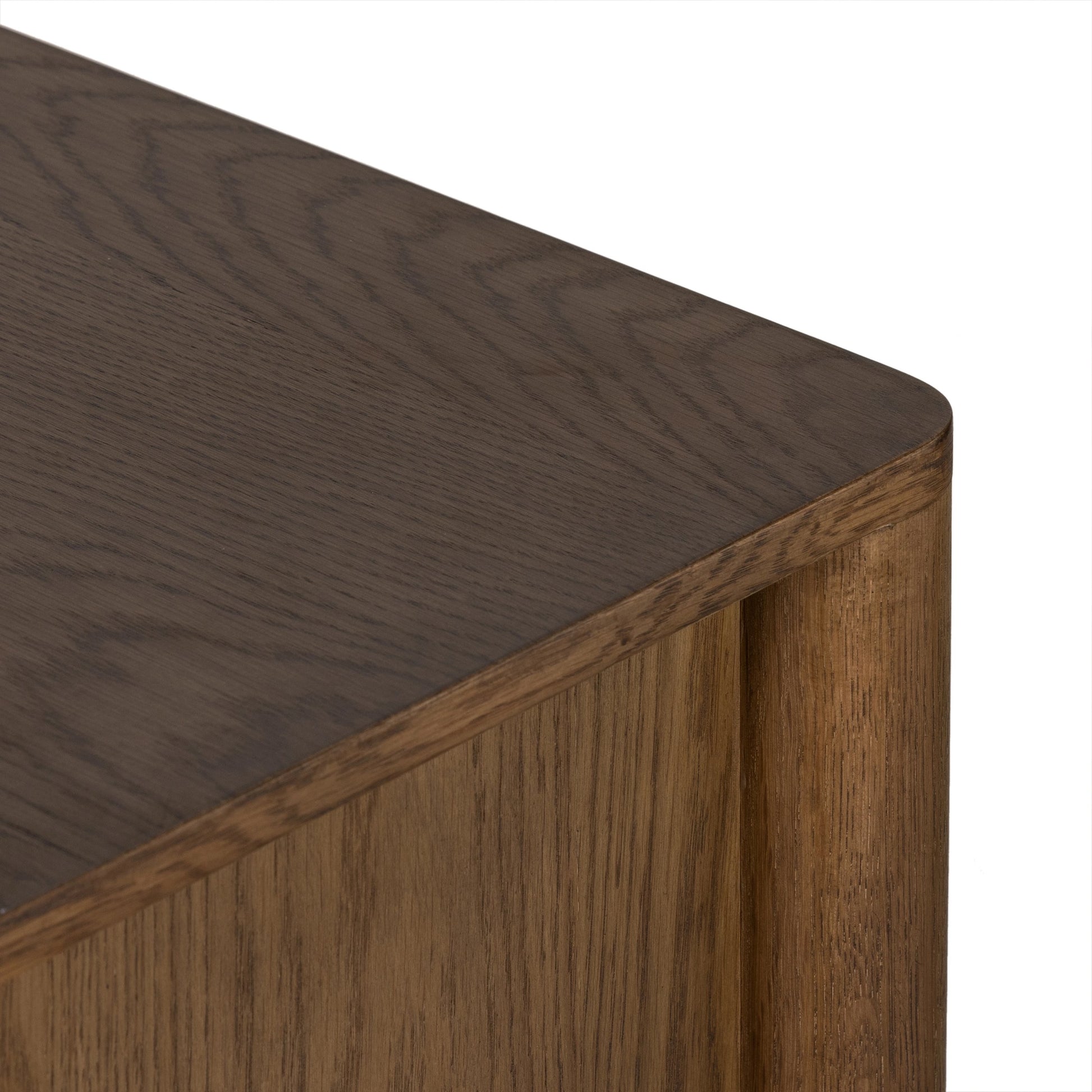 Pollard Media Console by Four Hands. Made from oak veneer, solid oak in a modern style.