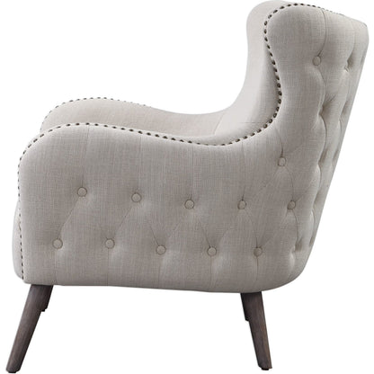 Donya Accent Chair by Uttermost. Made from fabric, foam, oak, plywood in a transitional style.