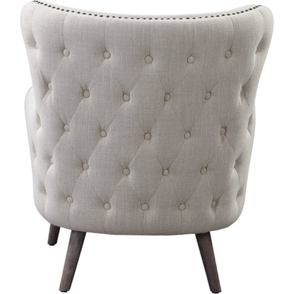 Donya Accent Chair by Uttermost. Made from fabric, foam, oak, plywood in a transitional style.