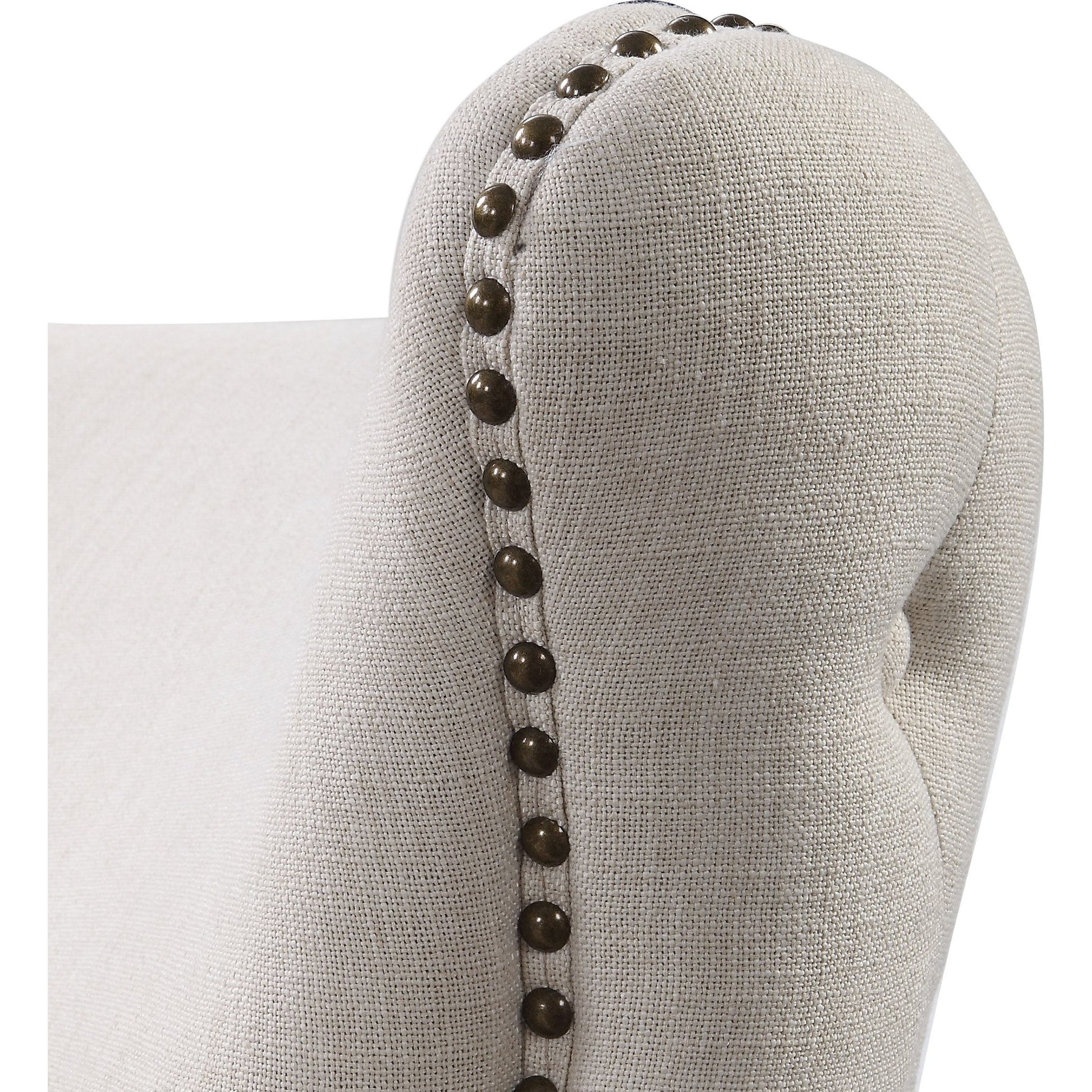 Donya Accent Chair by Uttermost. Made from fabric, foam, oak, plywood in a transitional style.