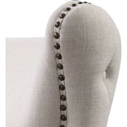 Donya Accent Chair by Uttermost. Made from fabric, foam, oak, plywood in a transitional style.