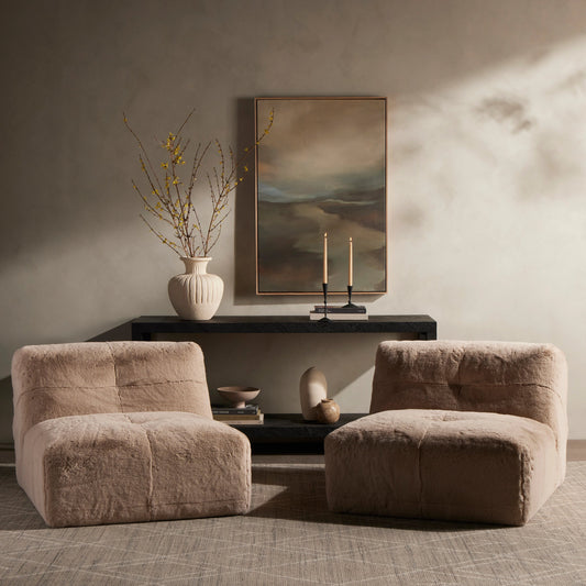 Miles Chair by Four Hands in boden pewter. Made from 100% polyester, solid ash in a modern style.