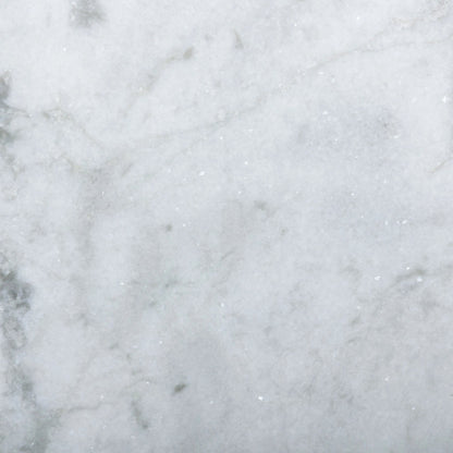 Modern Marble Pedestal by Four Hands in white, grey speckled marble. Made from solid marble, engineered hardwood in a modern style.