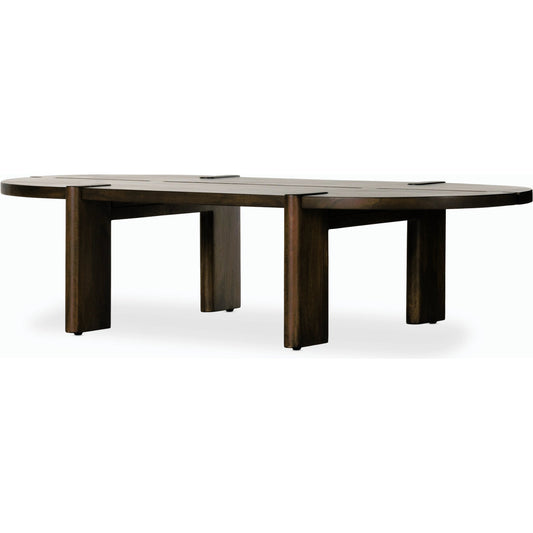 Aldridge Coffee Table by Four Hands in brown mango. Made from solid mango in a modern style.