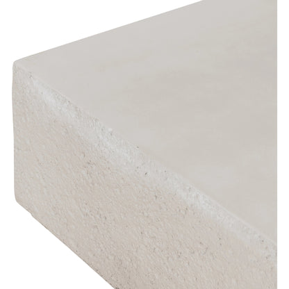 Otero Rectangular Outdoor Coffee Table by Four Hands. Made from concrete in a modern style.