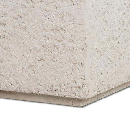 Otero Rectangular Outdoor Coffee Table by Four Hands. Made from concrete in a modern style.