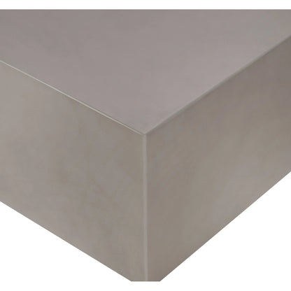 Otero Rectangular Outdoor Coffee Table by Four Hands. Made from concrete in a modern style.