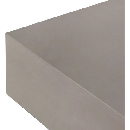 Otero Rectangular Outdoor Coffee Table by Four Hands. Made from concrete in a modern style.