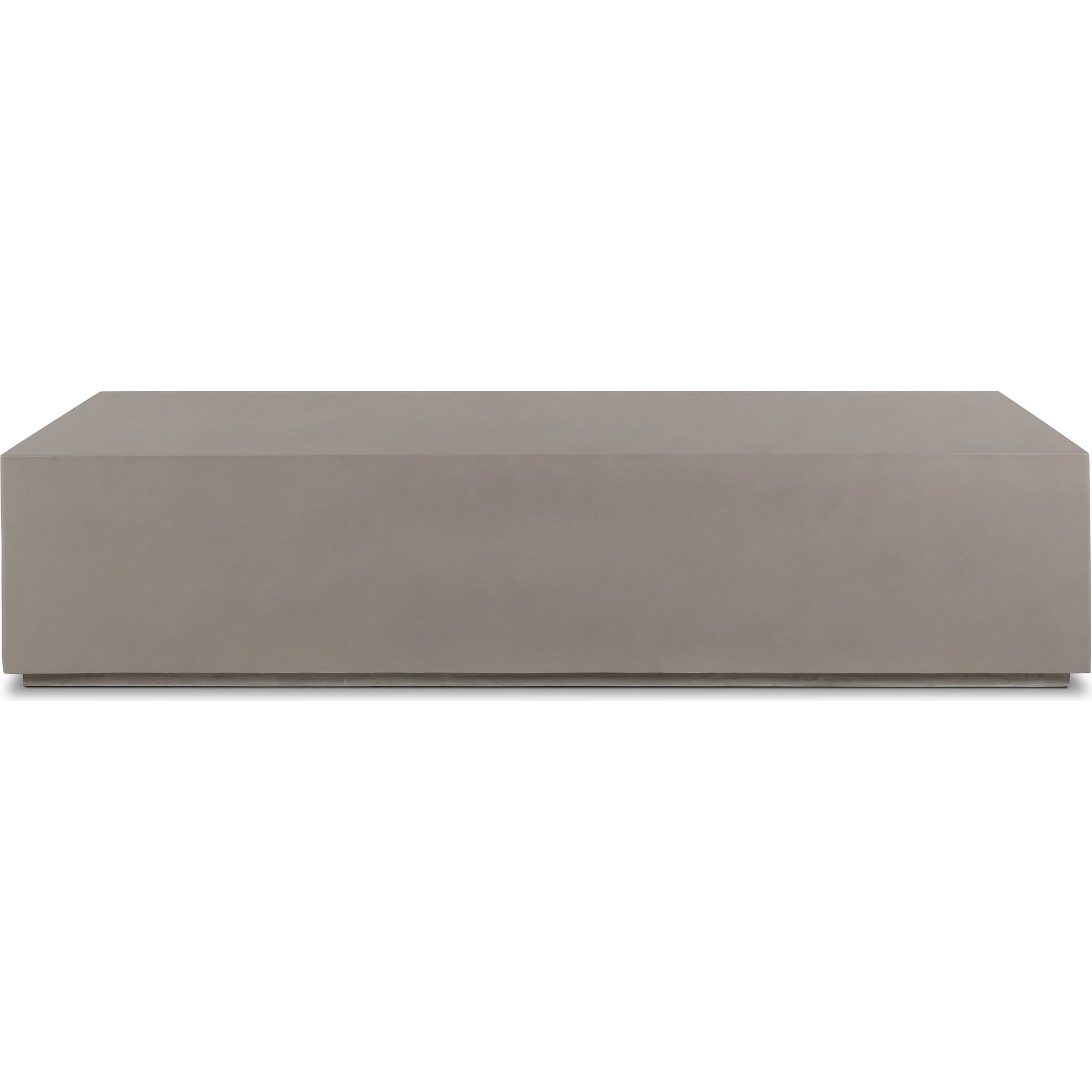 Otero Rectangular Outdoor Coffee Table by Four Hands. Made from concrete in a modern style.