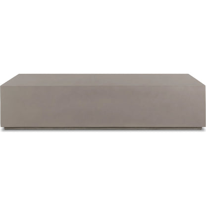 Otero Rectangular Outdoor Coffee Table by Four Hands. Made from concrete in a modern style.
