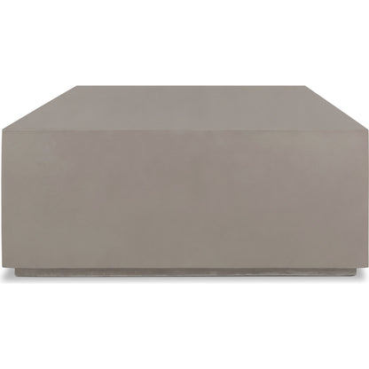 Otero Rectangular Outdoor Coffee Table by Four Hands. Made from concrete in a modern style.