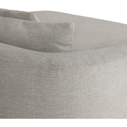 Opal Outdoor Daybed by Four Hands in faye sand. Made from 100% olefin, 59% polyurethane foam, 30% polyester fiber, 11% polyester fiber batting, 91% polyurethane foam pad, 9% polyester fiber batting in a modern style.