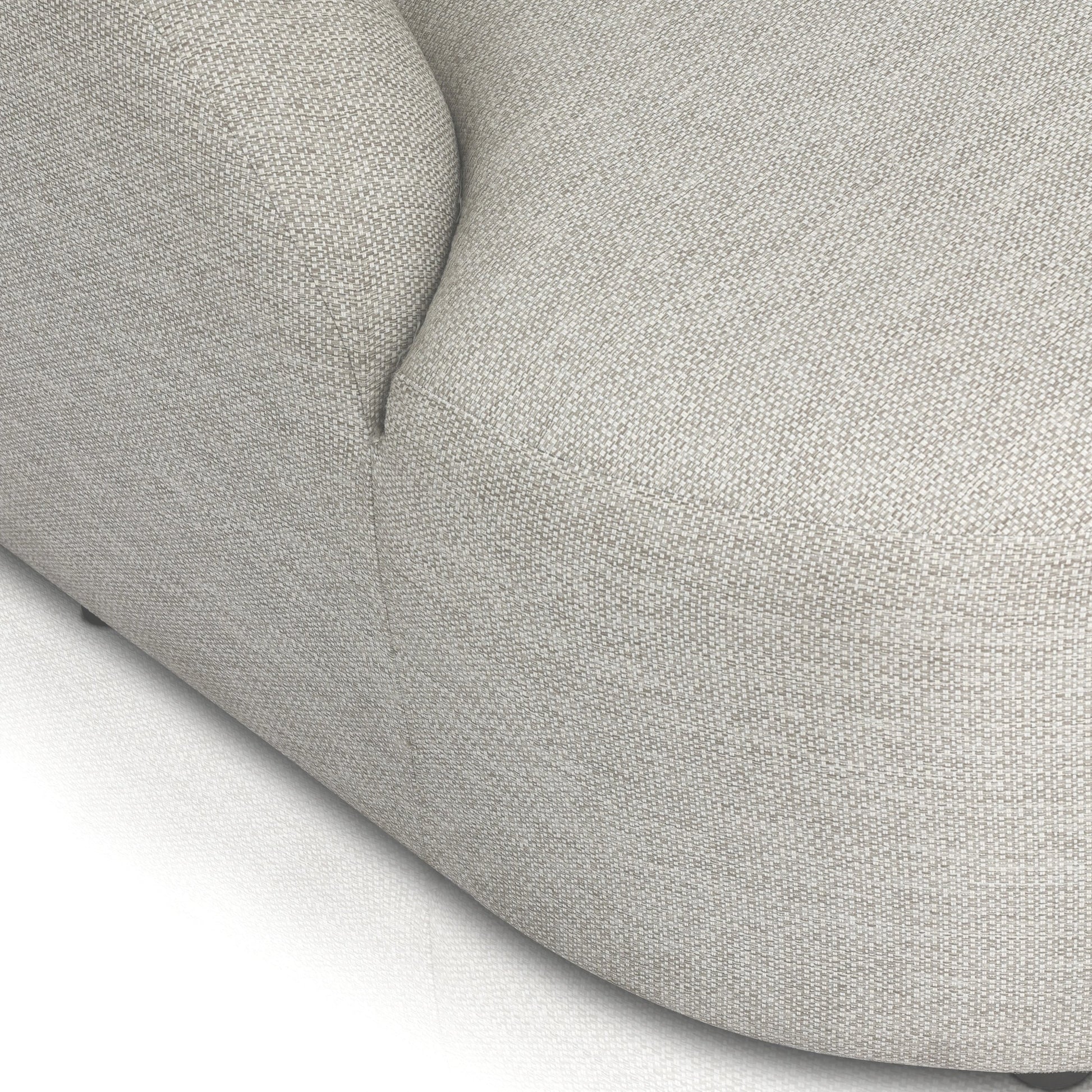 Opal Outdoor Daybed by Four Hands in faye sand. Made from 100% olefin, 59% polyurethane foam, 30% polyester fiber, 11% polyester fiber batting, 91% polyurethane foam pad, 9% polyester fiber batting in a modern style.