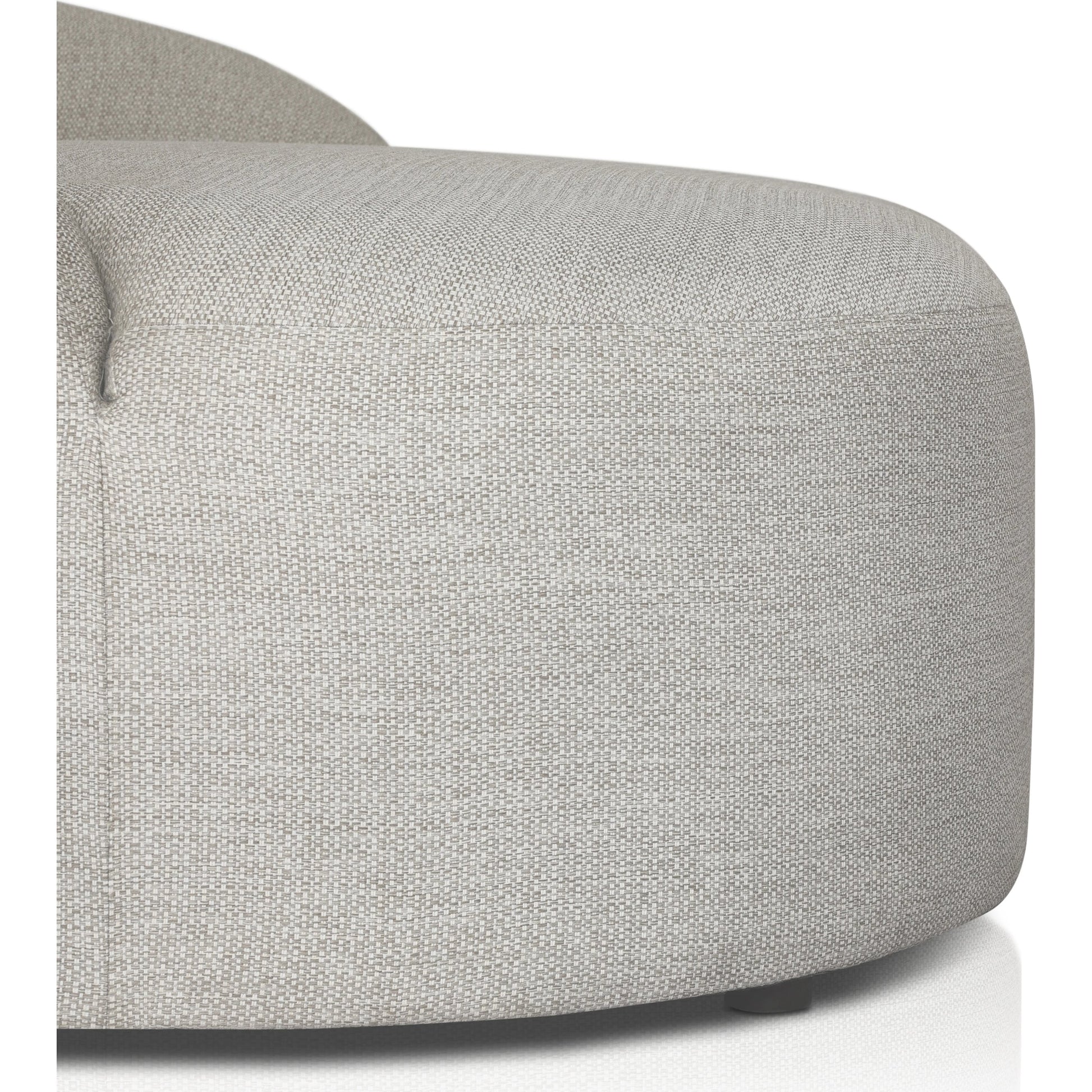 Opal Outdoor Daybed by Four Hands in faye sand. Made from 100% olefin, 59% polyurethane foam, 30% polyester fiber, 11% polyester fiber batting, 91% polyurethane foam pad, 9% polyester fiber batting in a modern style.