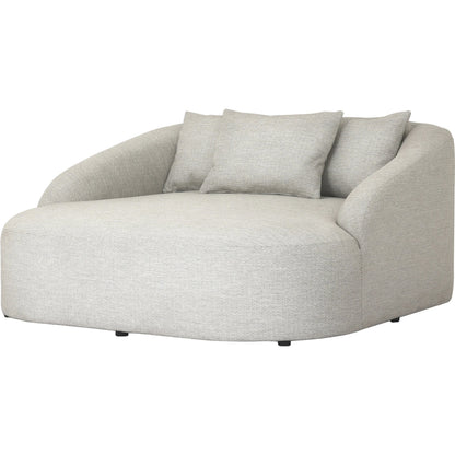 Opal Outdoor Daybed by Four Hands in faye sand. Made from 100% olefin, 59% polyurethane foam, 30% polyester fiber, 11% polyester fiber batting, 91% polyurethane foam pad, 9% polyester fiber batting in a modern style.
