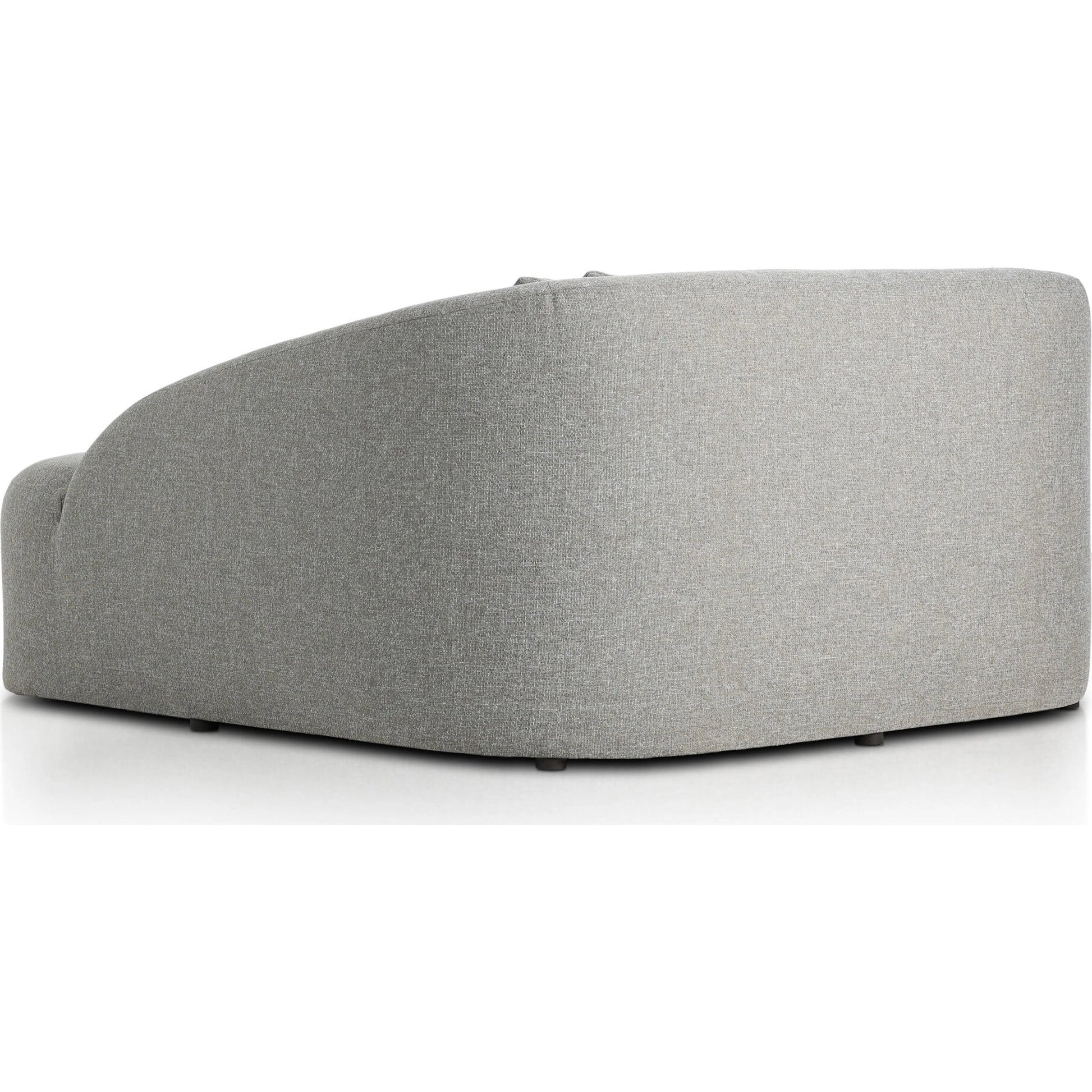 Opal Outdoor Daybed by Four Hands in hayes smoke. Made from 100% olefin, aluminum, 59% polyurethane foam, 30% polyester fiber, 11% polyester fiber batting in a unique style.