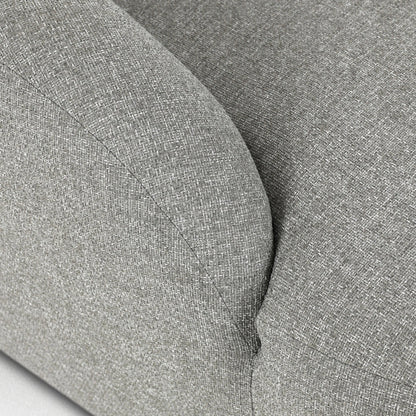 Opal Outdoor Daybed by Four Hands in hayes smoke. Made from 100% olefin, aluminum, 59% polyurethane foam, 30% polyester fiber, 11% polyester fiber batting in a unique style.