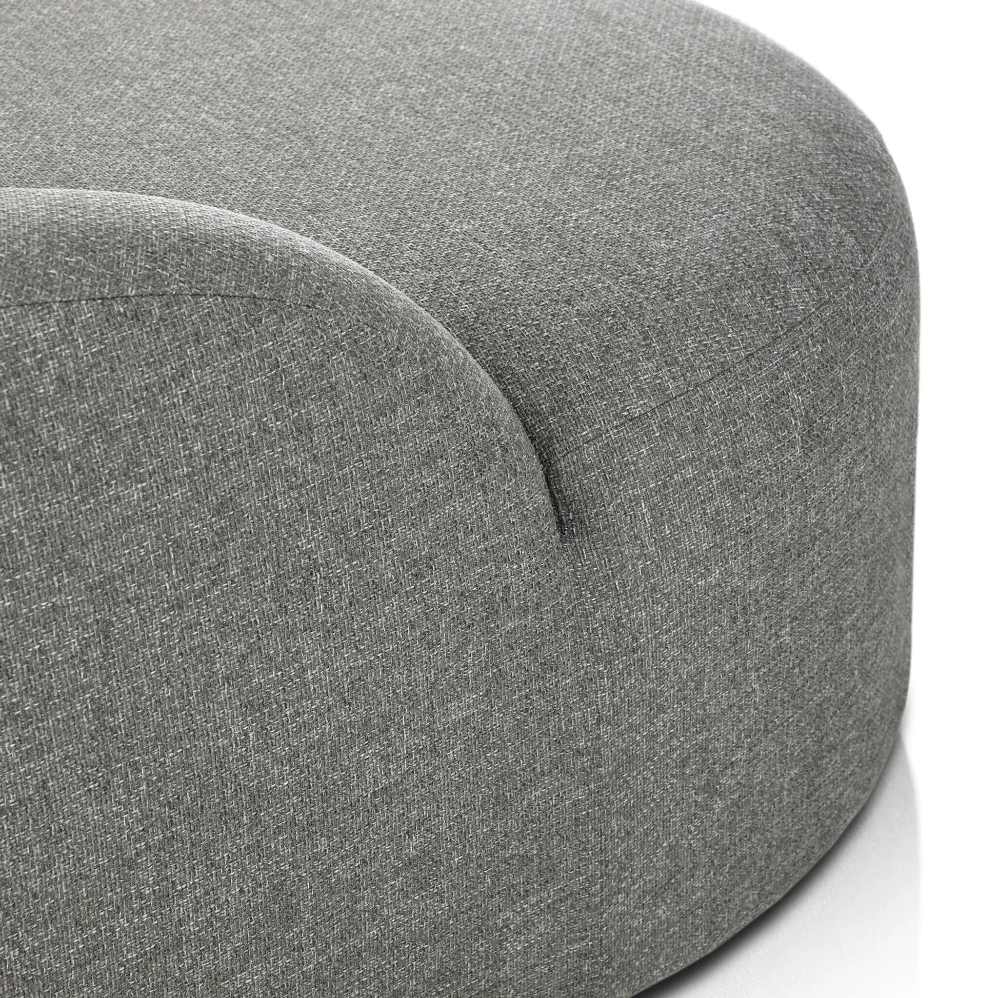 Opal Outdoor Daybed by Four Hands in hayes smoke. Made from 100% olefin, aluminum, 59% polyurethane foam, 30% polyester fiber, 11% polyester fiber batting in a unique style.