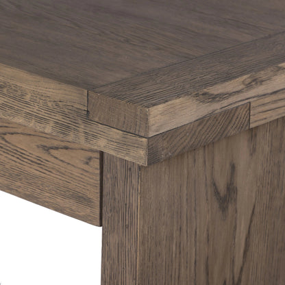 Warby Desk by Four Hands in worn oak. Made from oak veneer in a modern style.