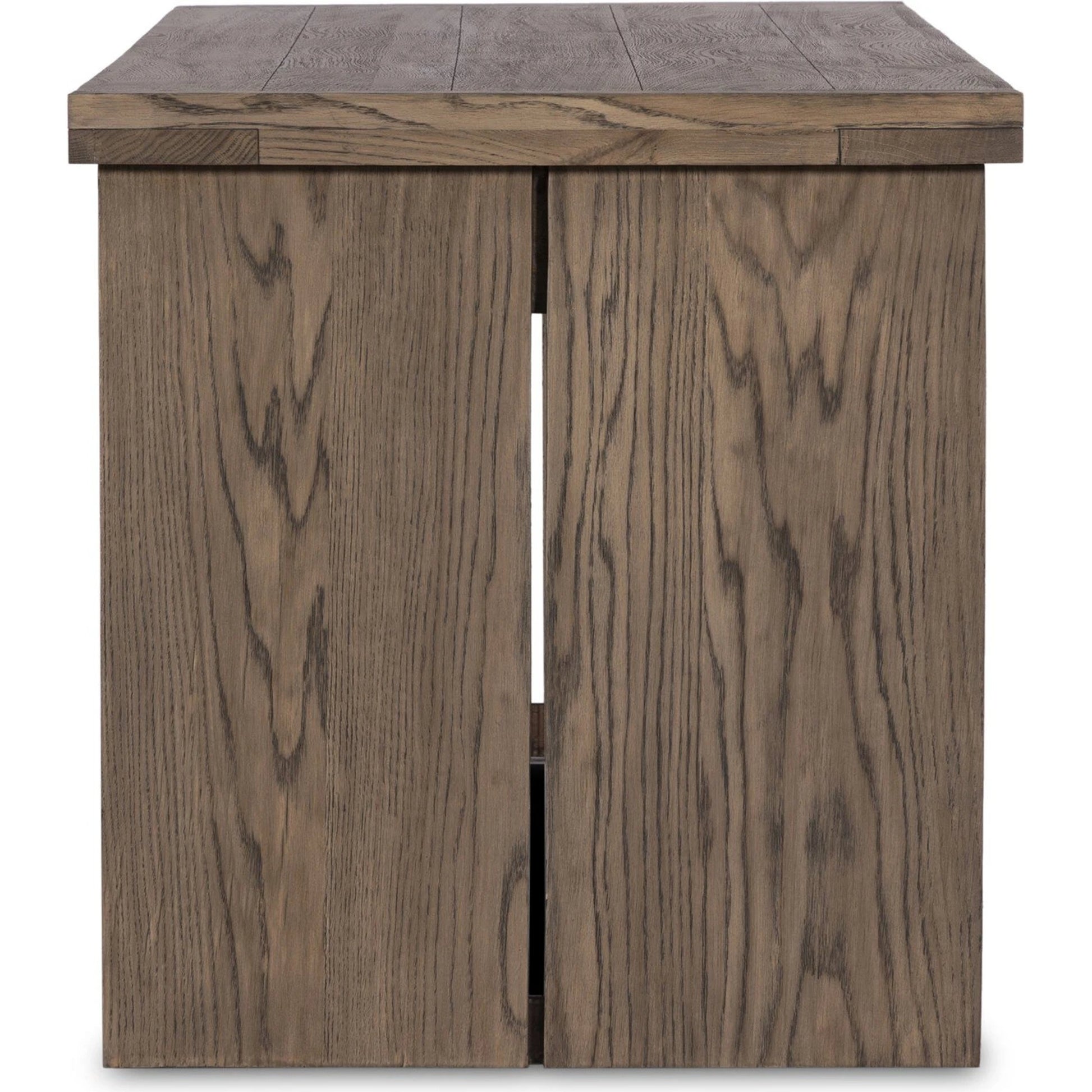 Warby Desk by Four Hands in worn oak. Made from oak veneer in a modern style.