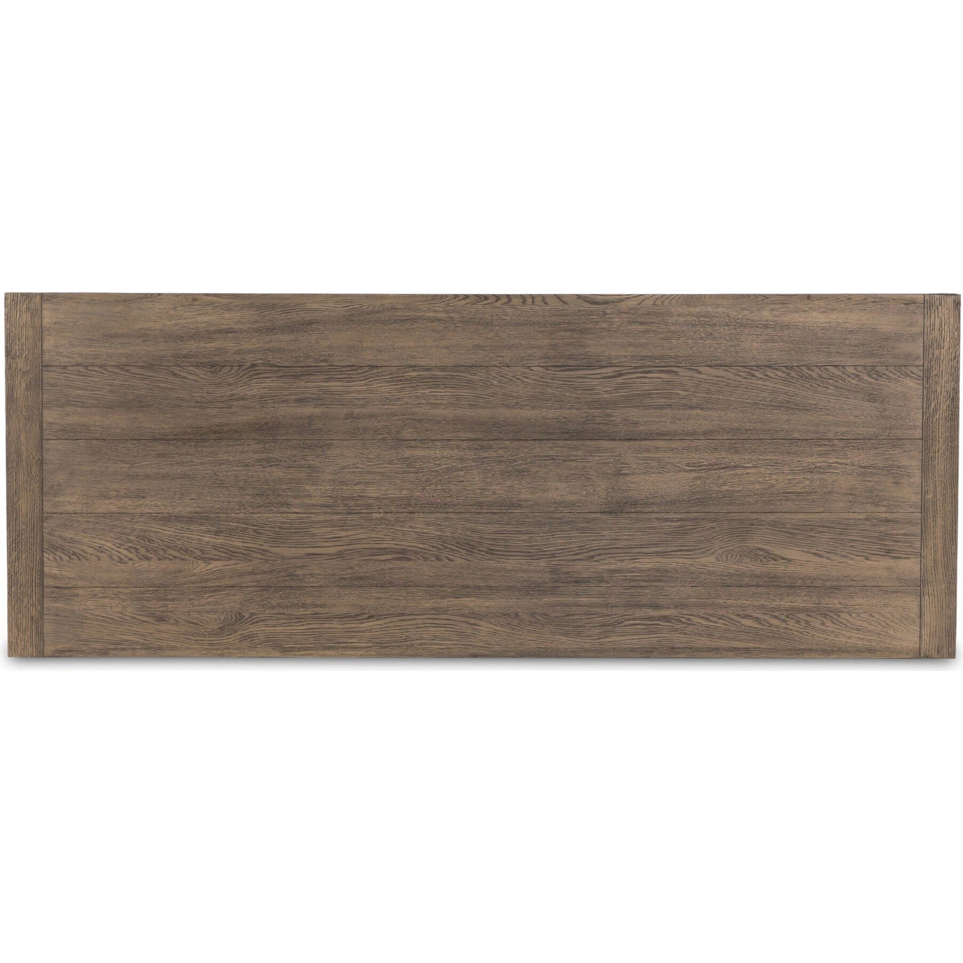 Warby Desk by Four Hands in worn oak. Made from oak veneer in a modern style.